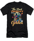 1 the Best Therapy Is a Golden Retriever Owner Dog Mom Dad Maximus Designs T-Shirt