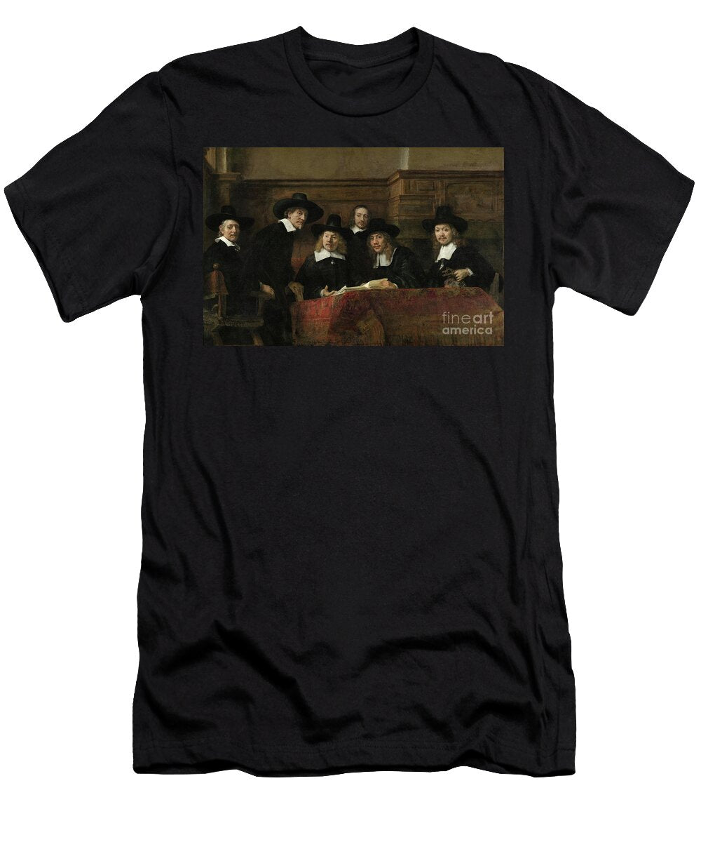 1 the Wardens of the Amsterdam Drapers Guild Known As the Syndics 1662 Oil on Canvas Rembrandt Harmensz Van Rijn T-Shirt