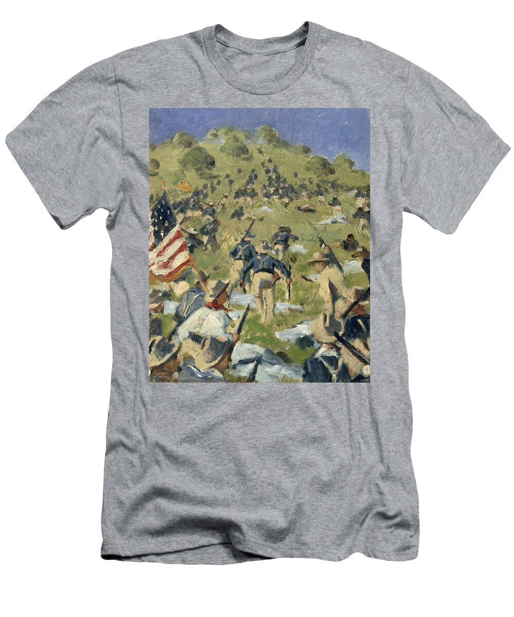1 Theodore Roosevelt Taking the Saint Juan Heights Vasili Vasilievich Vereshchagin T-Shirt