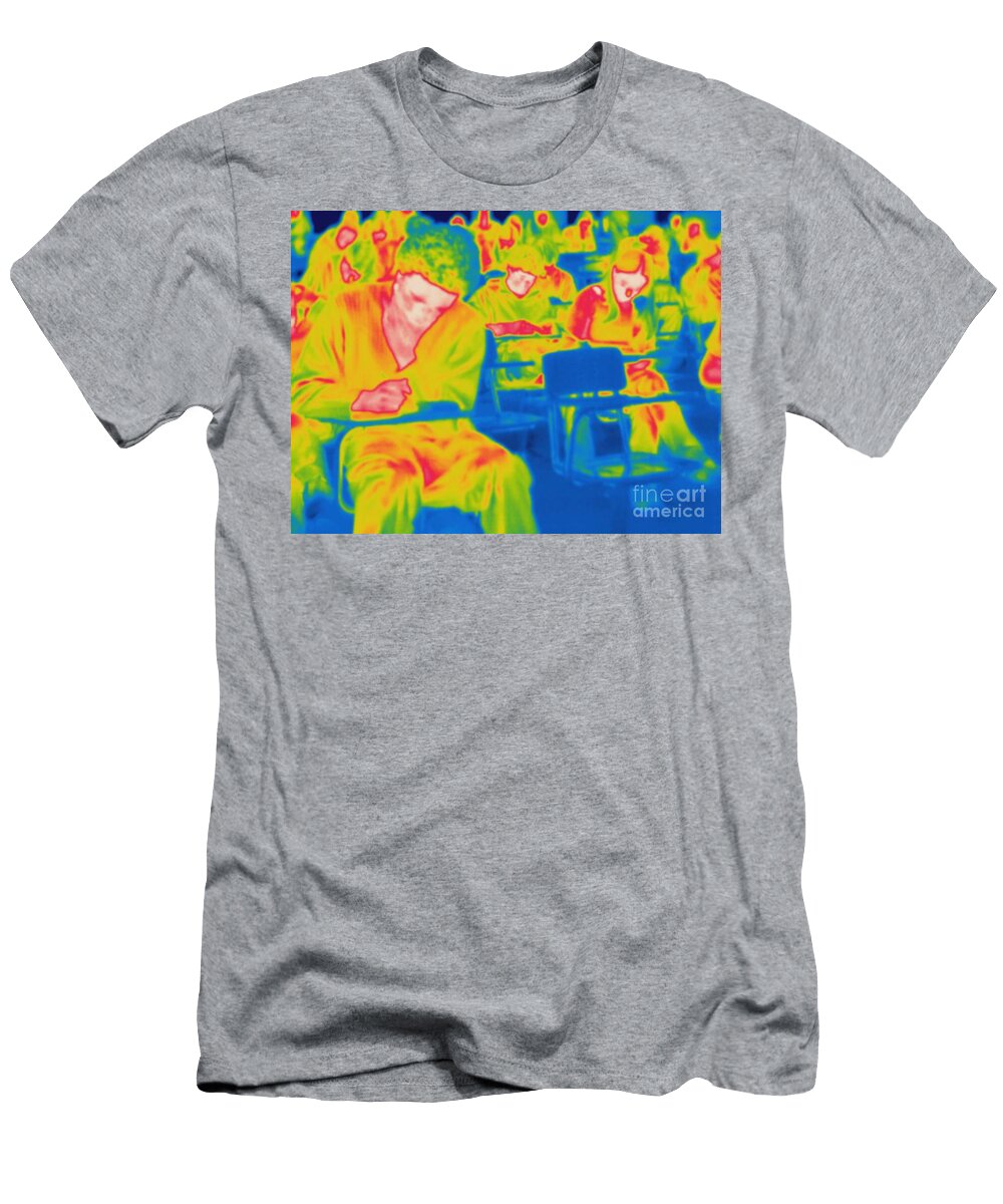 1 Thermogram of Students in a Lecture Ted Kinsman T-Shirt