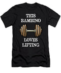 1 This Bambino Loves Lifting Funny Bodybuilding Weight Lifting Cal Nyto T-Shirt