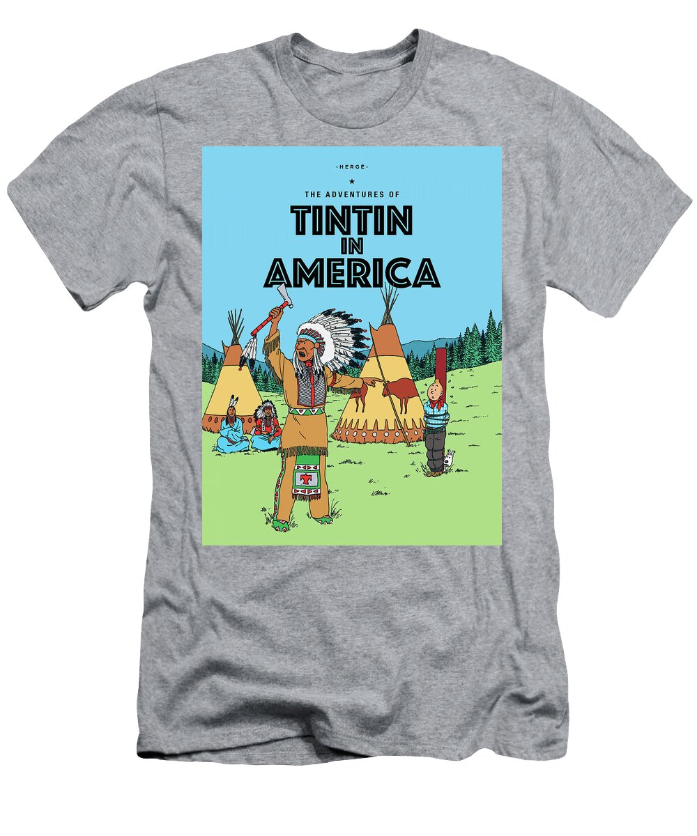 1 Tintin in America Hegre T-Shirt