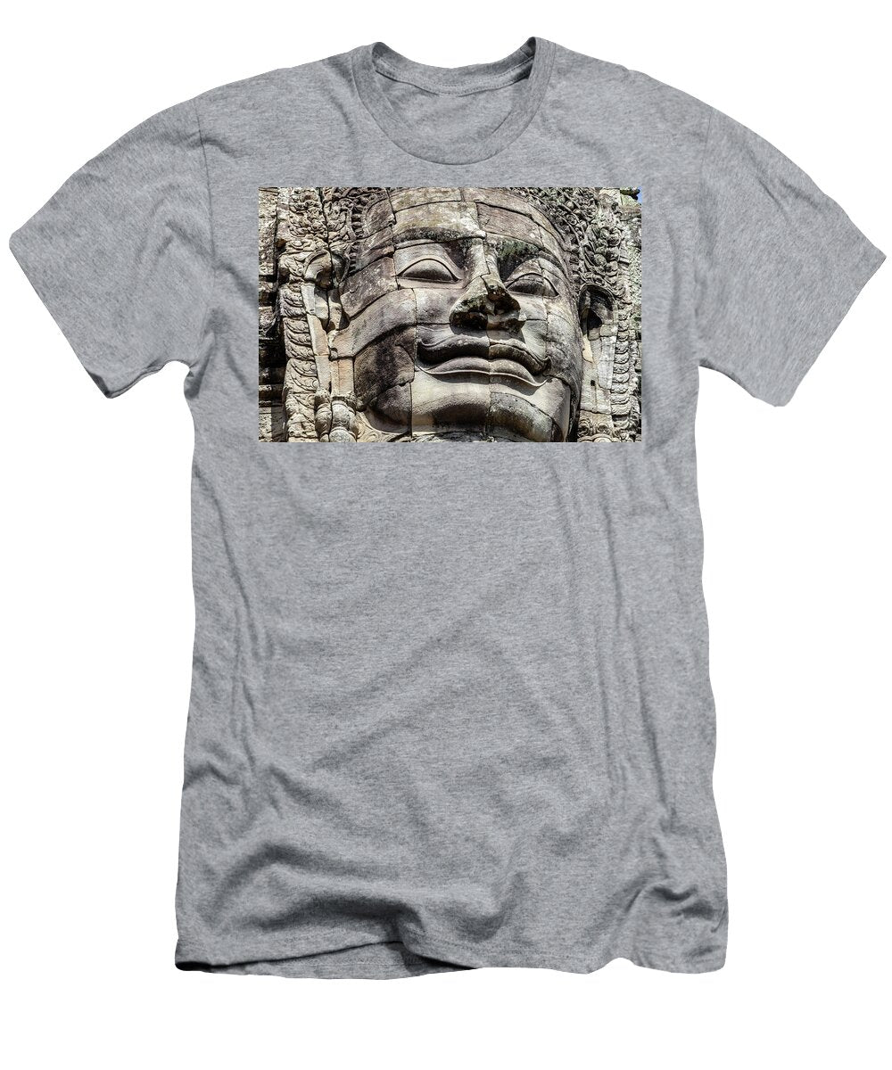1 Tree Inside Ta Prohm Temple in Cambodia Rick Neves T-Shirt