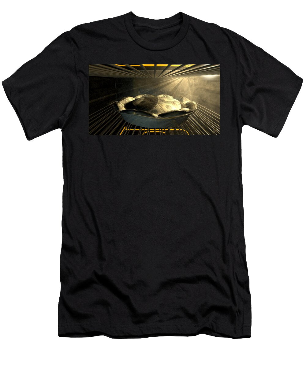 1 US Dollar Money Pie Baking in the Oven Allan Swart T-Shirt