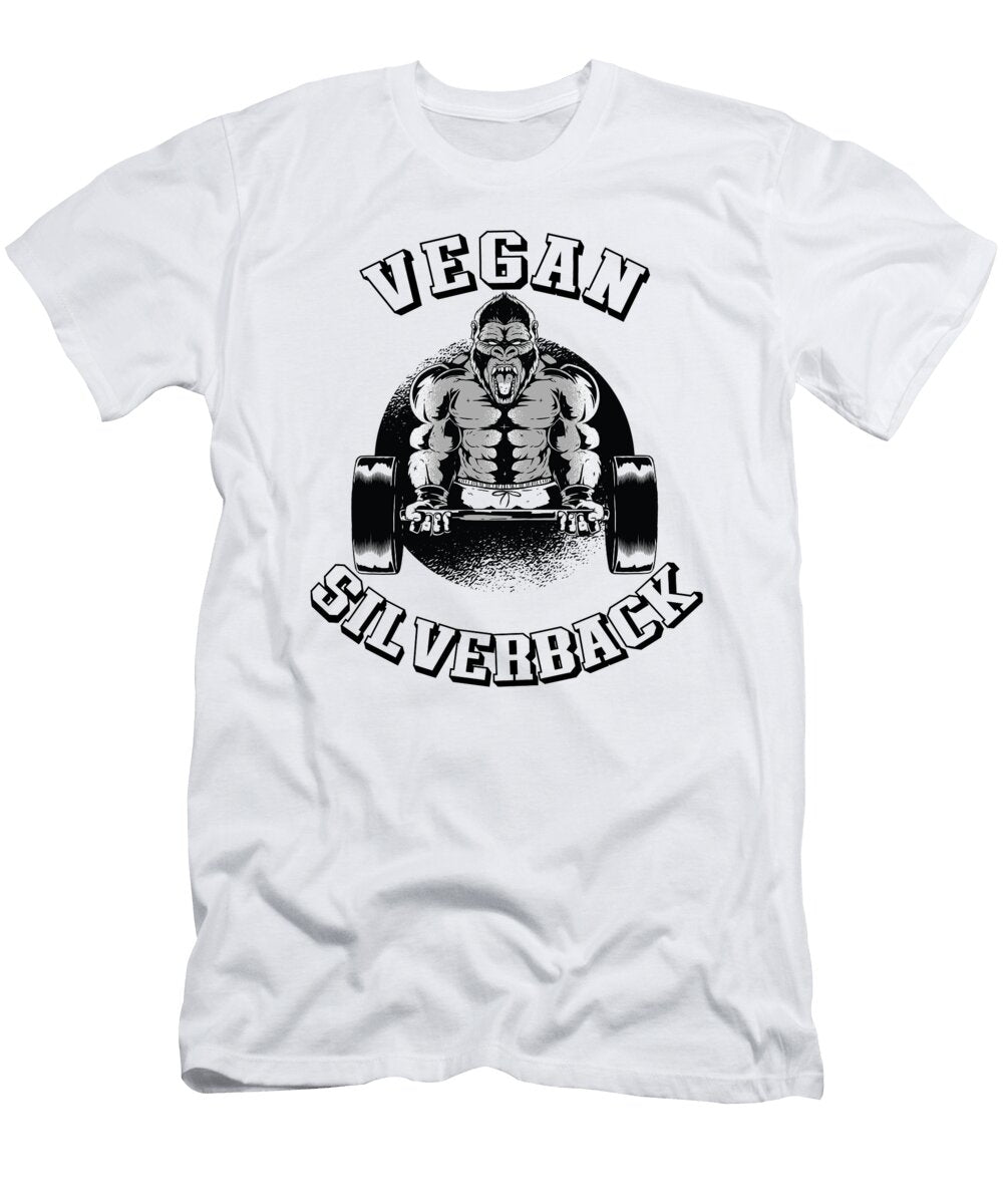 1 Vegan Bodybuilding Gorilla Silverback Benjamin Burkert T-Shirt