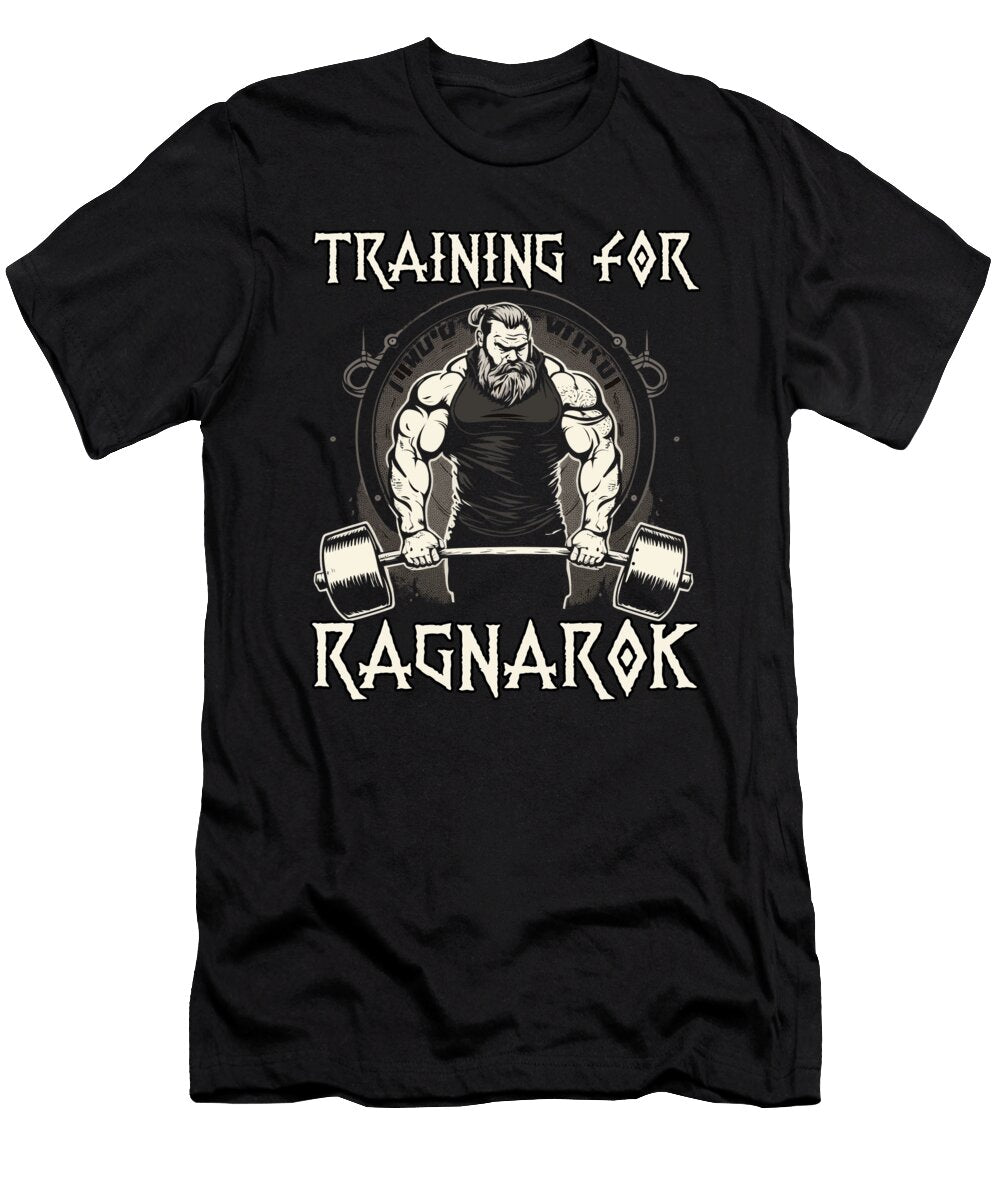 1 Viking Fitness Motif Nordmann Warrior Viking Benjamin Burkert T-Shirt