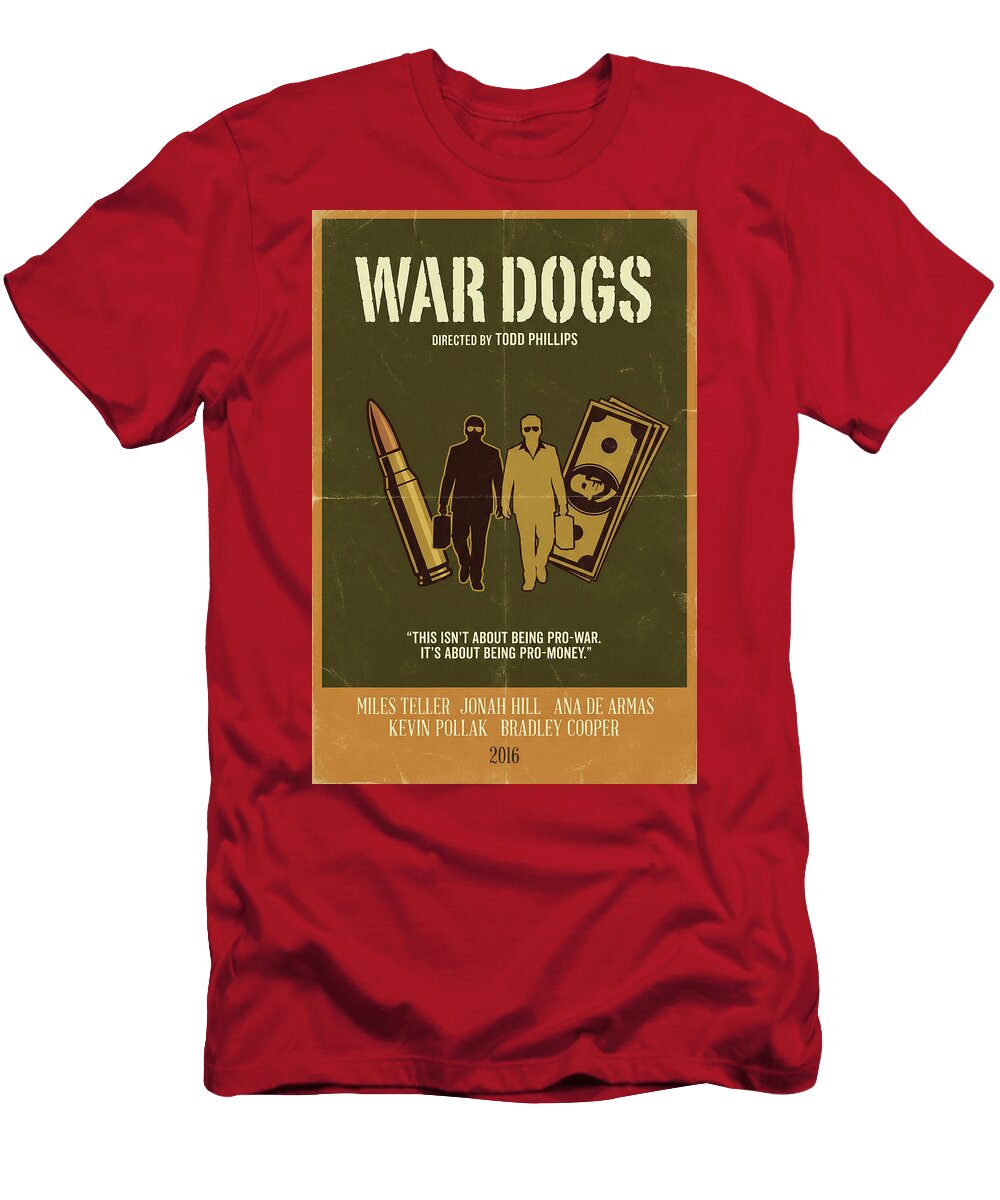 1 War Dogs Minimal Movie Poster Retro Film Poster Vintage 2016 Sampadart Gallery T-Shirt