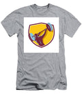 1 Weightlifter Swinging Barbell Rear Crest Retro Aloysius Patrimonio T-Shirt