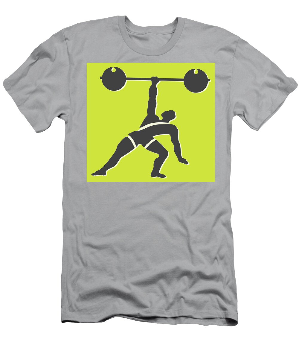 1 Weightlifter with Barbell Over His Head Csa Images T-Shirt
