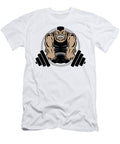 1 Weightlifting Muscle Fitness Gym Cartoon Jeff Hobrath T-Shirt