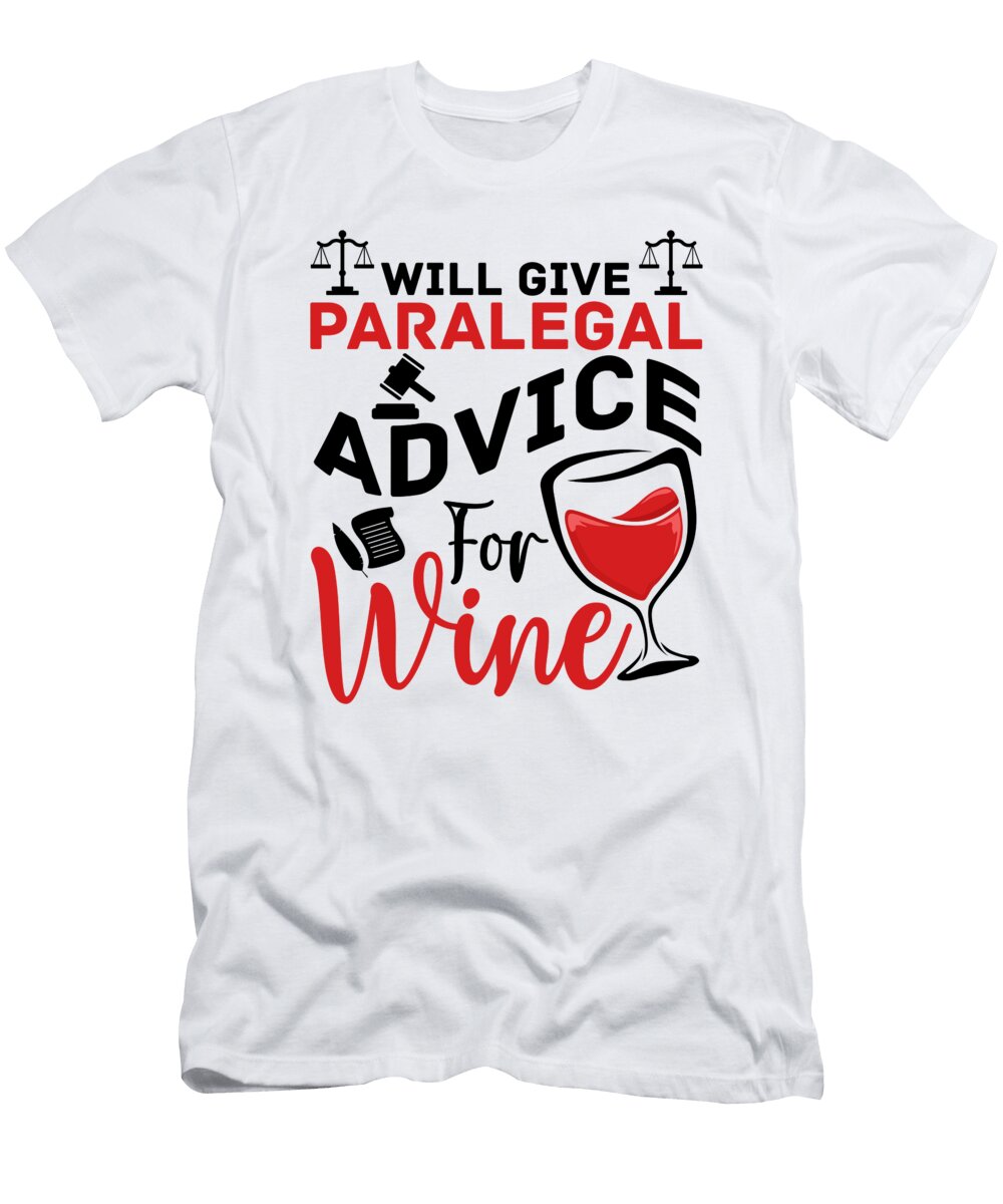 1 Will Give Paralegal for Wine Legal Assistant Florian Dold Art T-Shirt