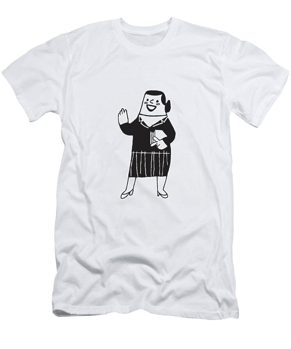 1 Woman Giving Presentation Csa Images T-Shirt