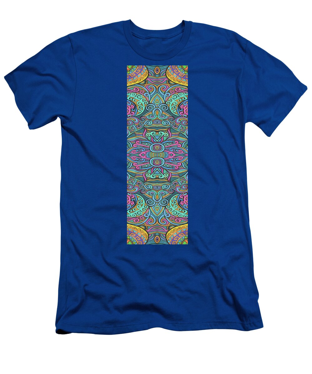1 Yoga Mat Swirly Design Stephen Humphries T-Shirt