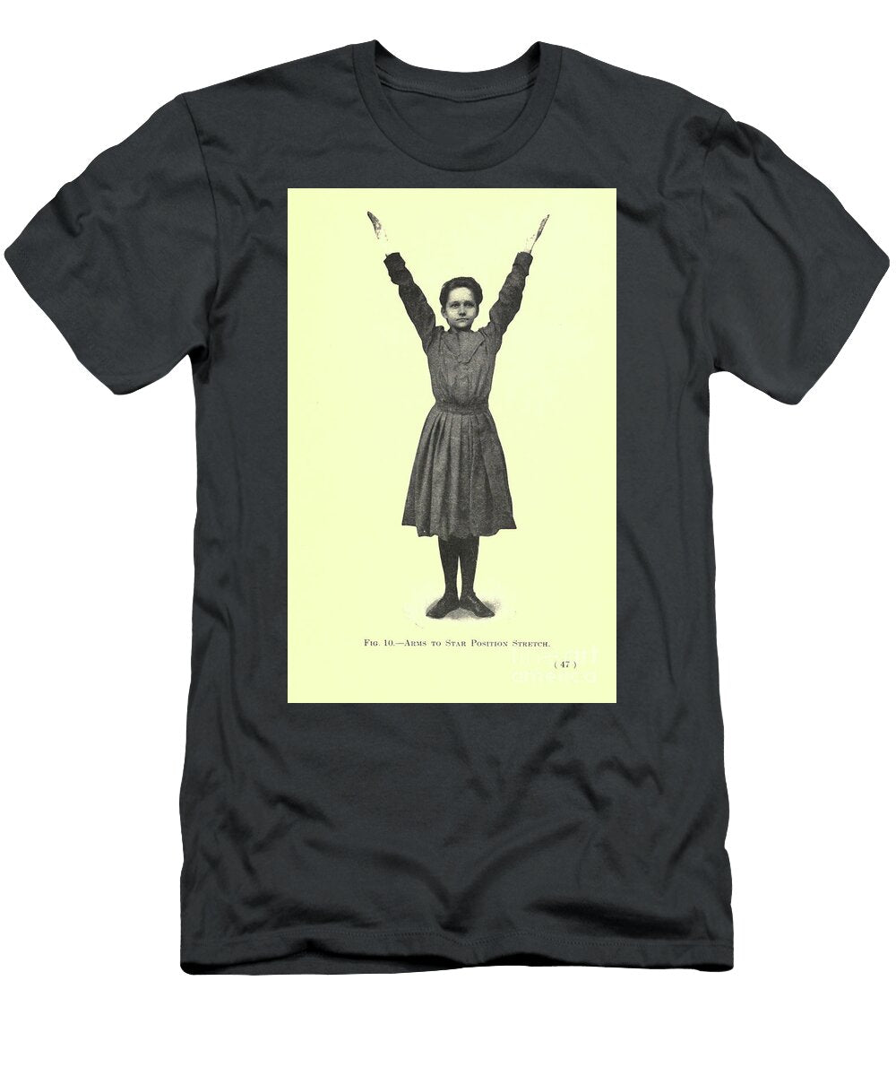 10 Arms to Star Position Stretch I Historic Illustrations T-Shirt