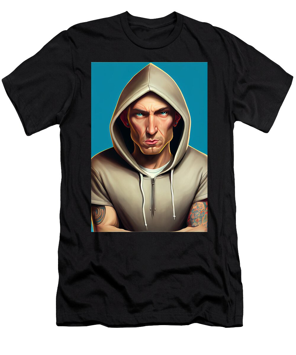 10 Eminem Caricature Stephen Smith Galleries T-Shirt