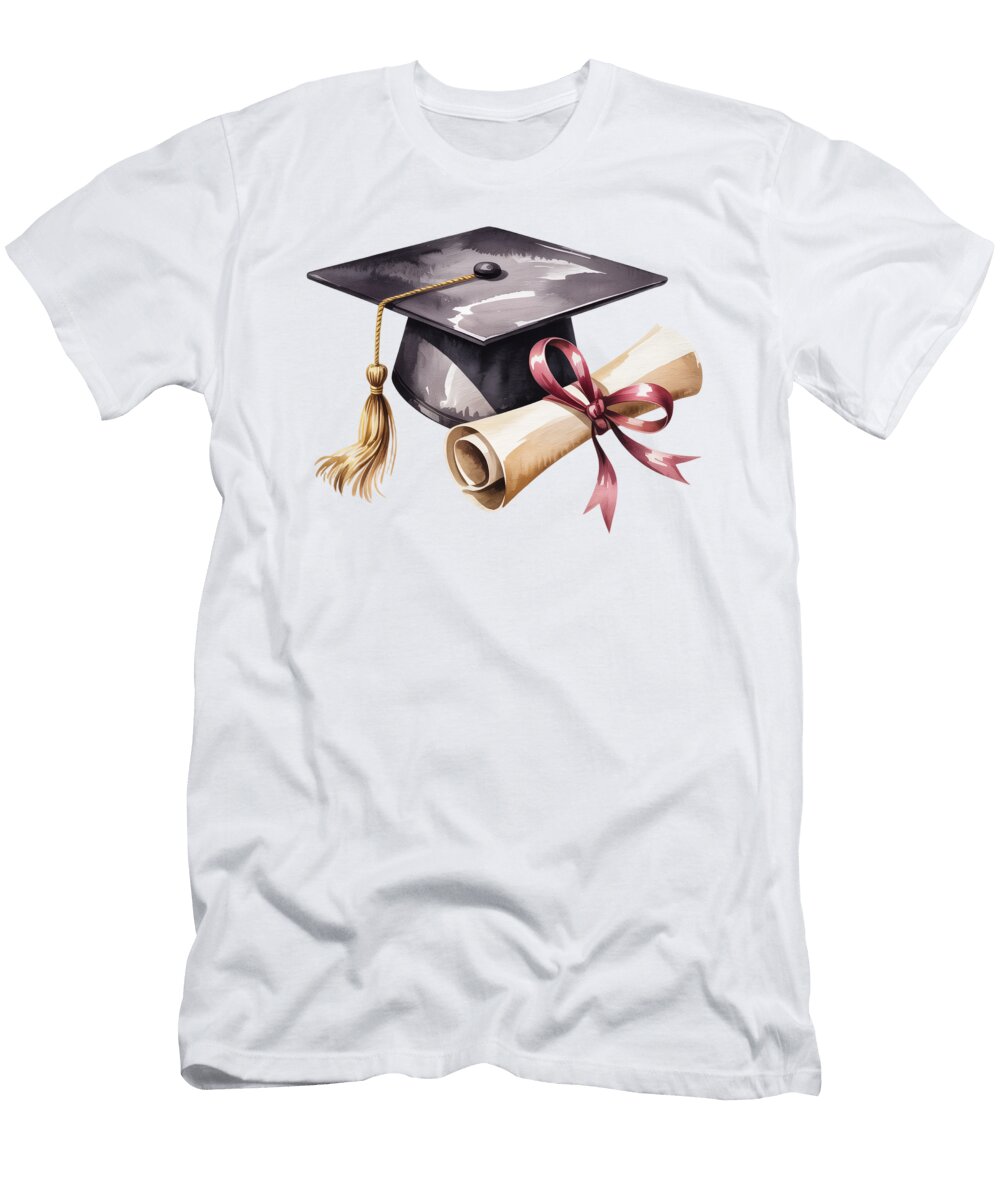 10 Graduation Cap and Diploma Joanna Redesiuk T-Shirt