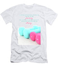 10 Health and Fitness Concept with Feminine Dumbbells Milleflore Images T-Shirt