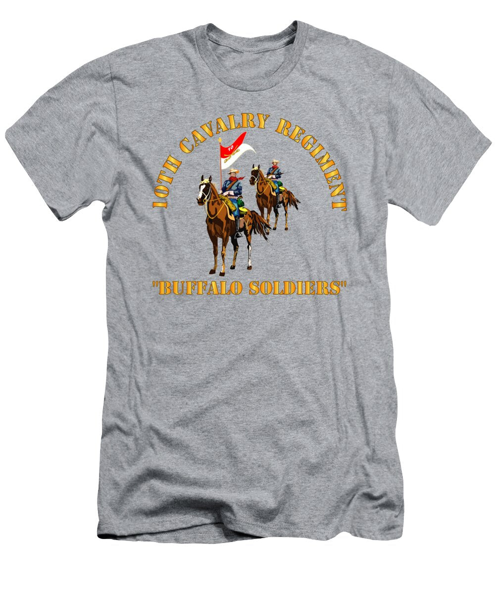 10th Cavalry Regiment W Cavalrymen Claud M Wilcox T-Shirt
