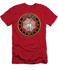 10th Degree Elu of the Fifteen Jewel on Red Leather Serge Averbukh T-Shirt