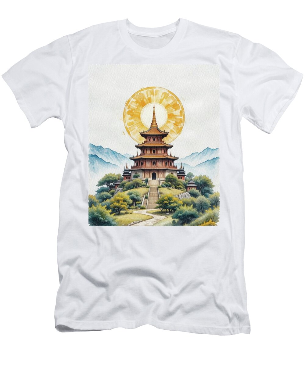 11 Buddhist Pagoda Esoterica Art Agency T-Shirt