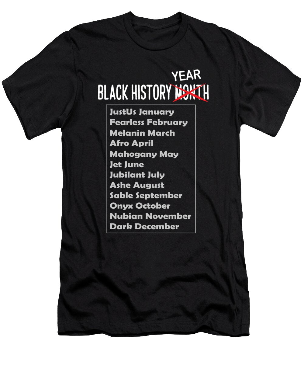12 Black History Month African American Black Pride Dark Nikita Goel T-Shirt