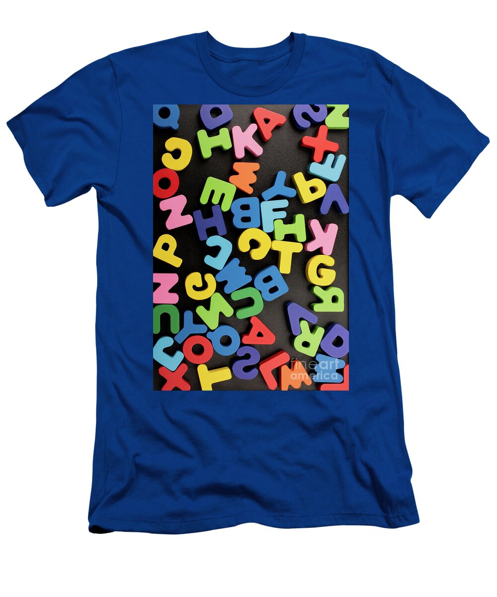 12 Colorful Letters Made of Wood Turgay Koca T-Shirt
