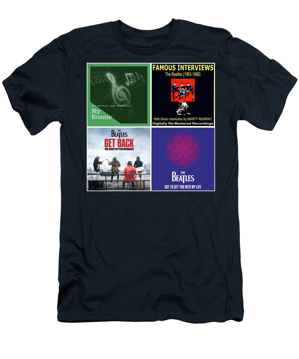 12 the Beatles Cover Grid Stephen Smith Galleries T-Shirt