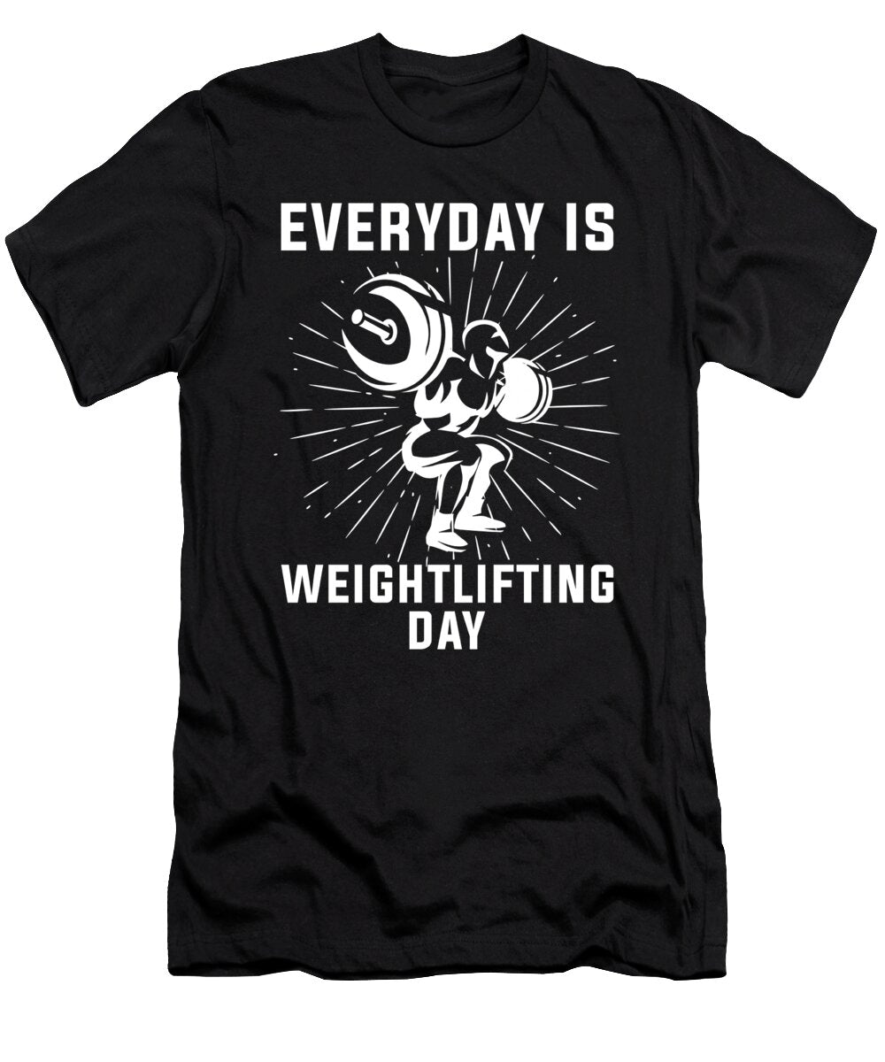 15 Weightlifting Weightlifter Barbell Clean Jerk Snatch Jonathan Kraske T-Shirt