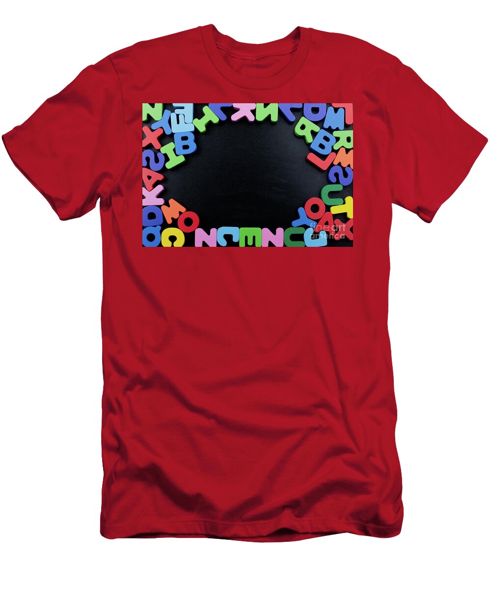 16 Colorful Letters Made of Wood Turgay Koca T-Shirt