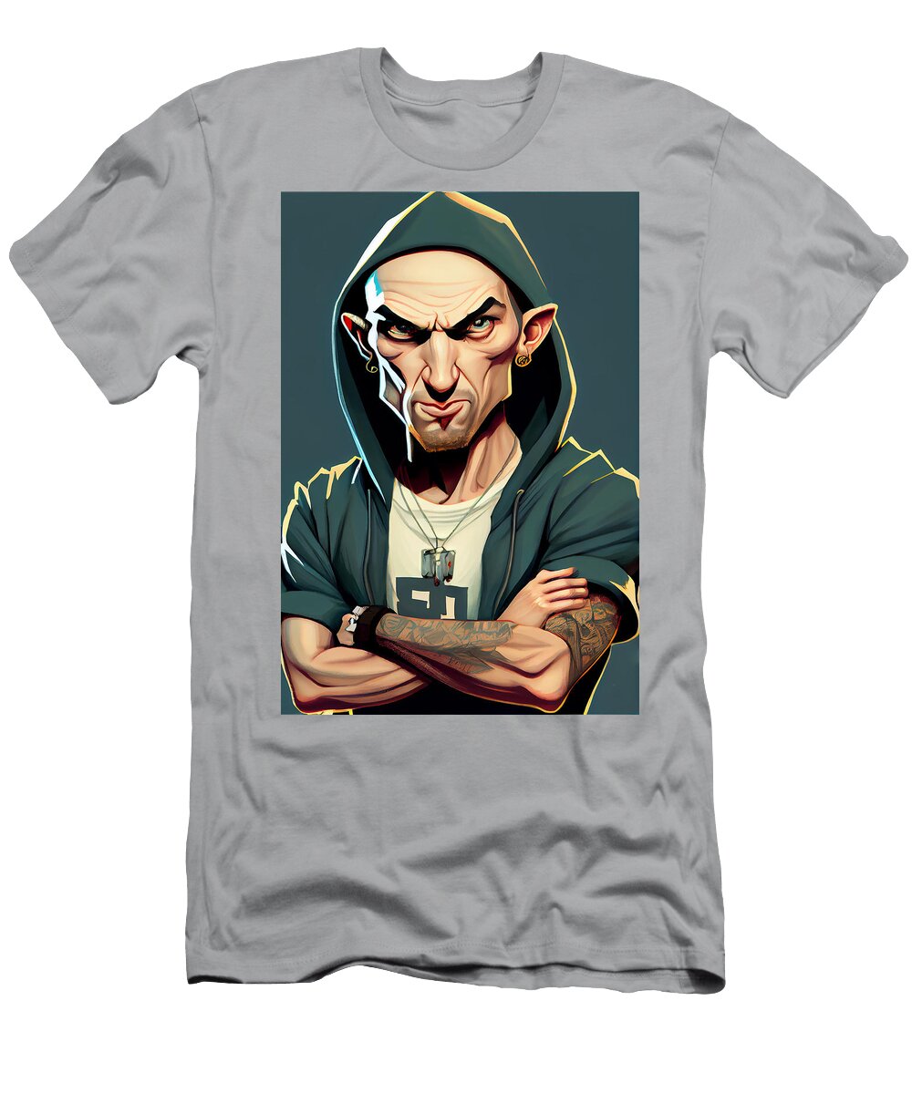 16 Eminem Caricature Stephen Smith Galleries T-Shirt