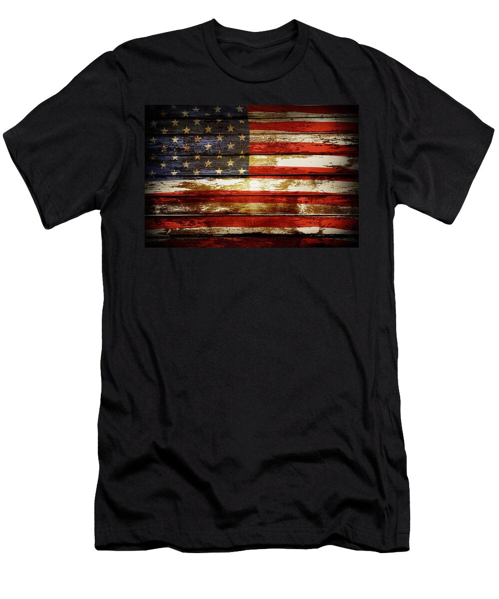166 American Flag Les Cunliffe T-Shirt