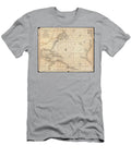1683 Mortier Map of North America the West Indies and the Atlantic Ocean Paul Fearn T-Shirt