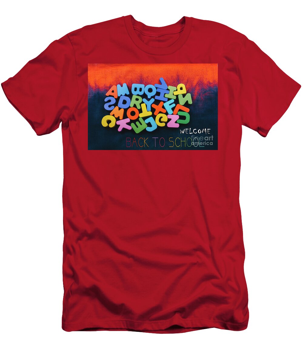 17 Colorful Letters Made of Wood Turgay Koca T-Shirt