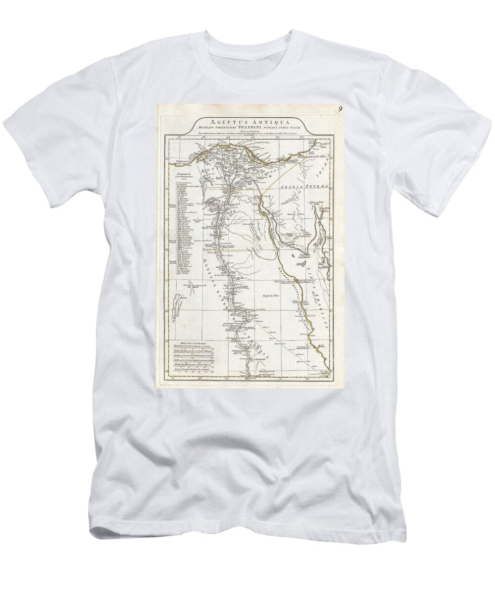 1794 Anville Map of Ancient Egypt Paul Fearn T-Shirt