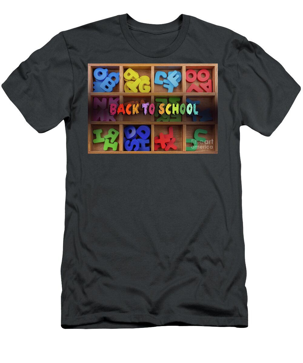 18 Colorful Letters Made of Wood Turgay Koca T-Shirt