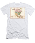 1818 Pinkerton Map of North America Paul Fearn T-Shirt