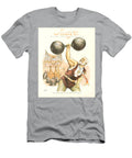 1891 Satire Weightlifter with Dumbbells Indian Clubs Gillam T-Shirt