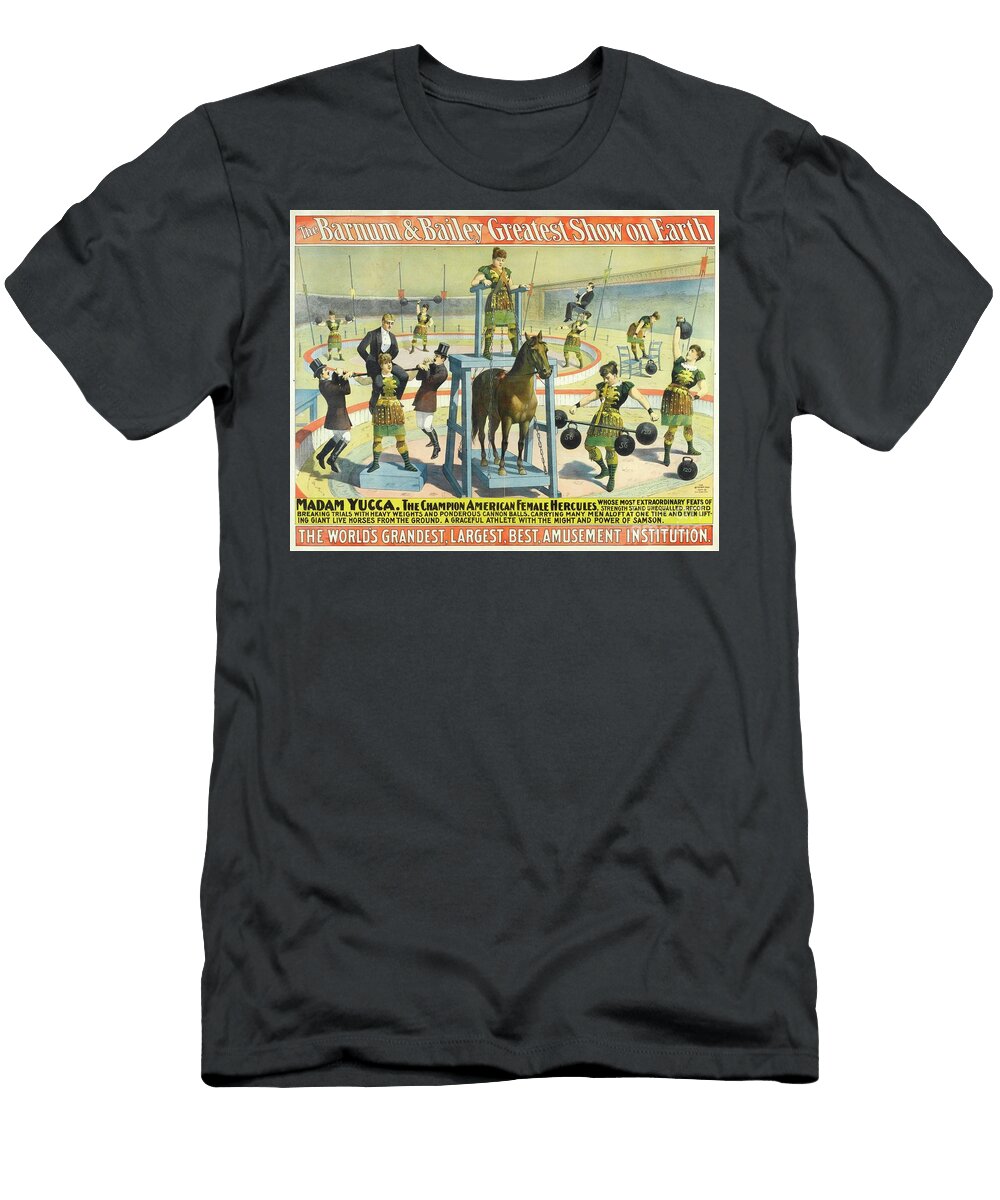 1893 Madam Yucca the Female Hercules Physical Culture Historians T-Shirt
