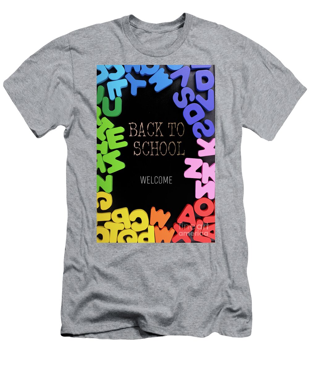 19 Colorful Letters Made of Wood Turgay Koca T-Shirt