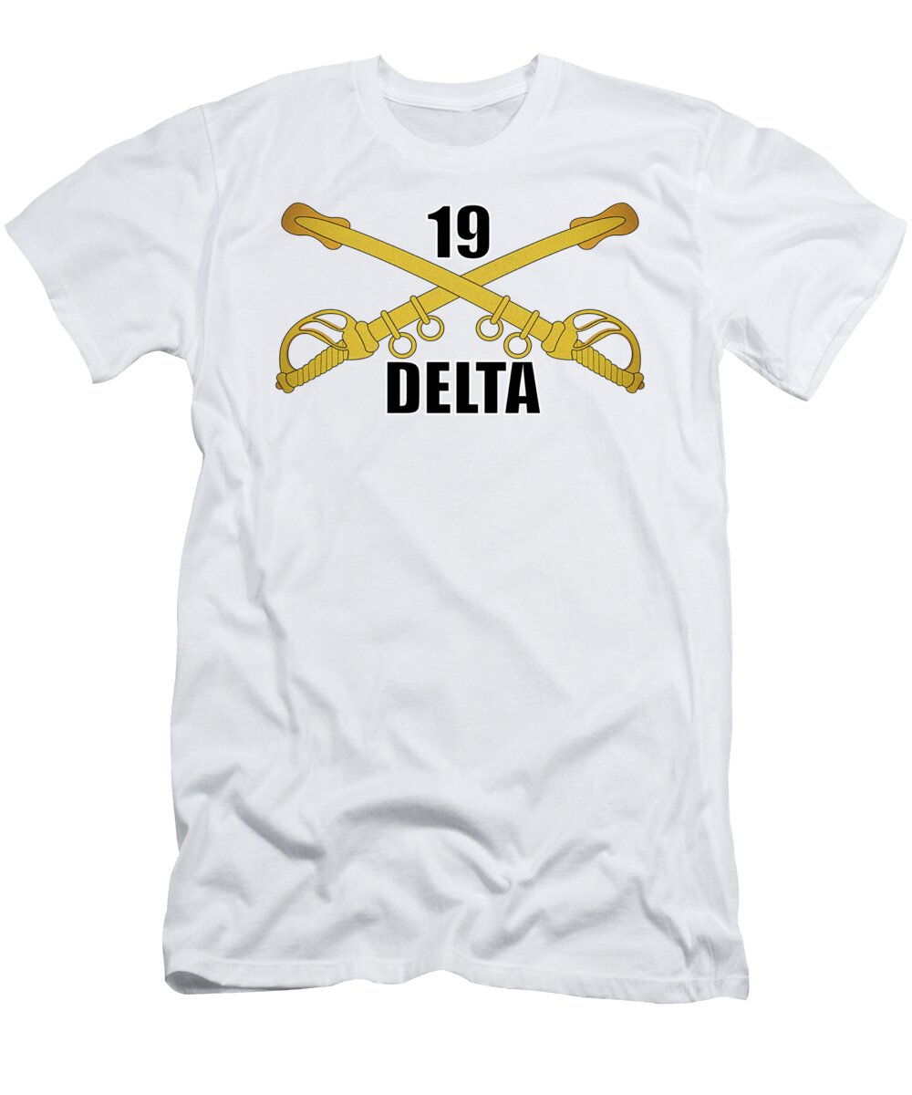 19 Delta Emblem with Crossed Sabers Milar Style T-Shirt