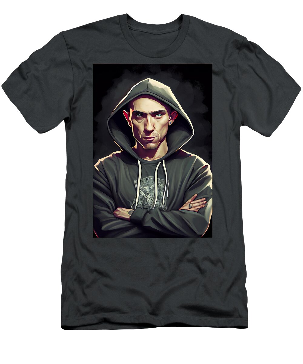 19 Eminem Caricature Stephen Smith Galleries T-Shirt