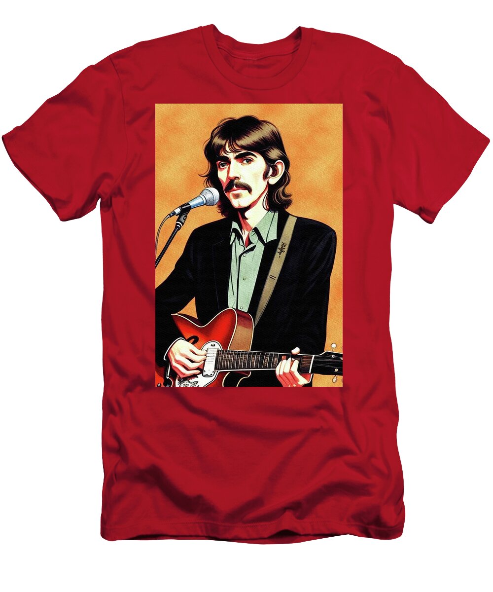 19 George Harrison Music Legend Sarah Kirk T-Shirt