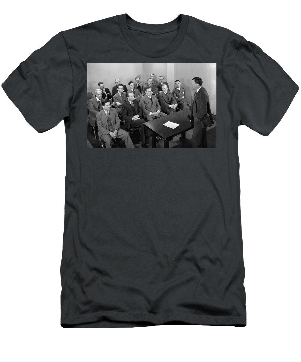 1930s 1940s 1950s Meeting of a Group Vintage Images T-Shirt