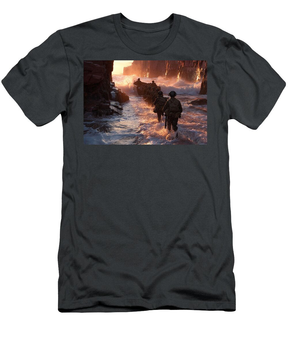 1940s Shore Assault Landing Craft Assault Start Aviation T-Shirt