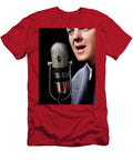 1950s Close Up of Announcer Newscaster Talking Into a Microphone Vintage Images T-Shirt
