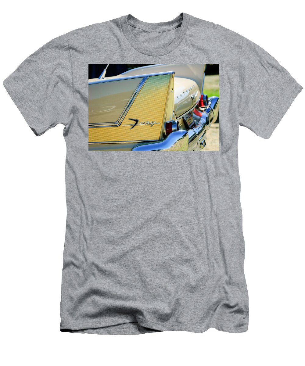1958 Plymouth Fury Golden Commando Taillight Emblem 3447c Jill Reger T-Shirt