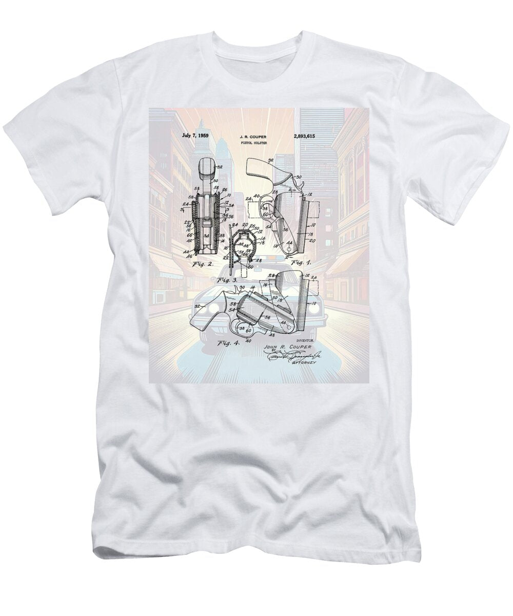 1959 Police Pistol Holder Patent Dan Sproul T-Shirt