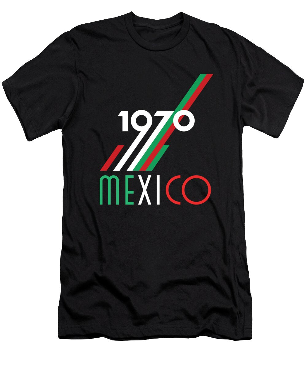 1970 Soccer Mexico Football Vintage Poster Junior Silva T-Shirt