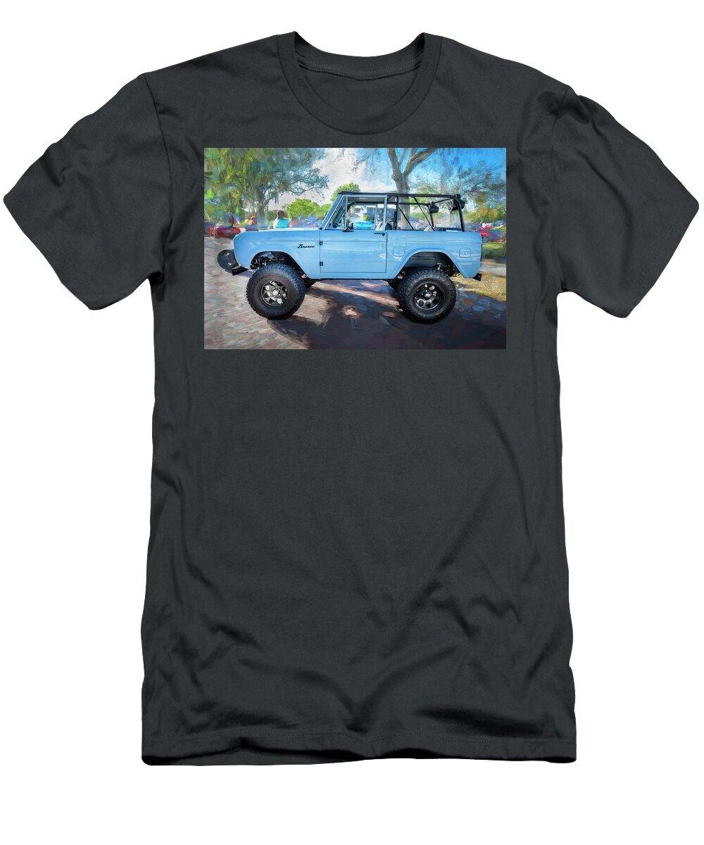 1972 Wind Blue Ford Bronco X104 Rich Franco T-Shirt