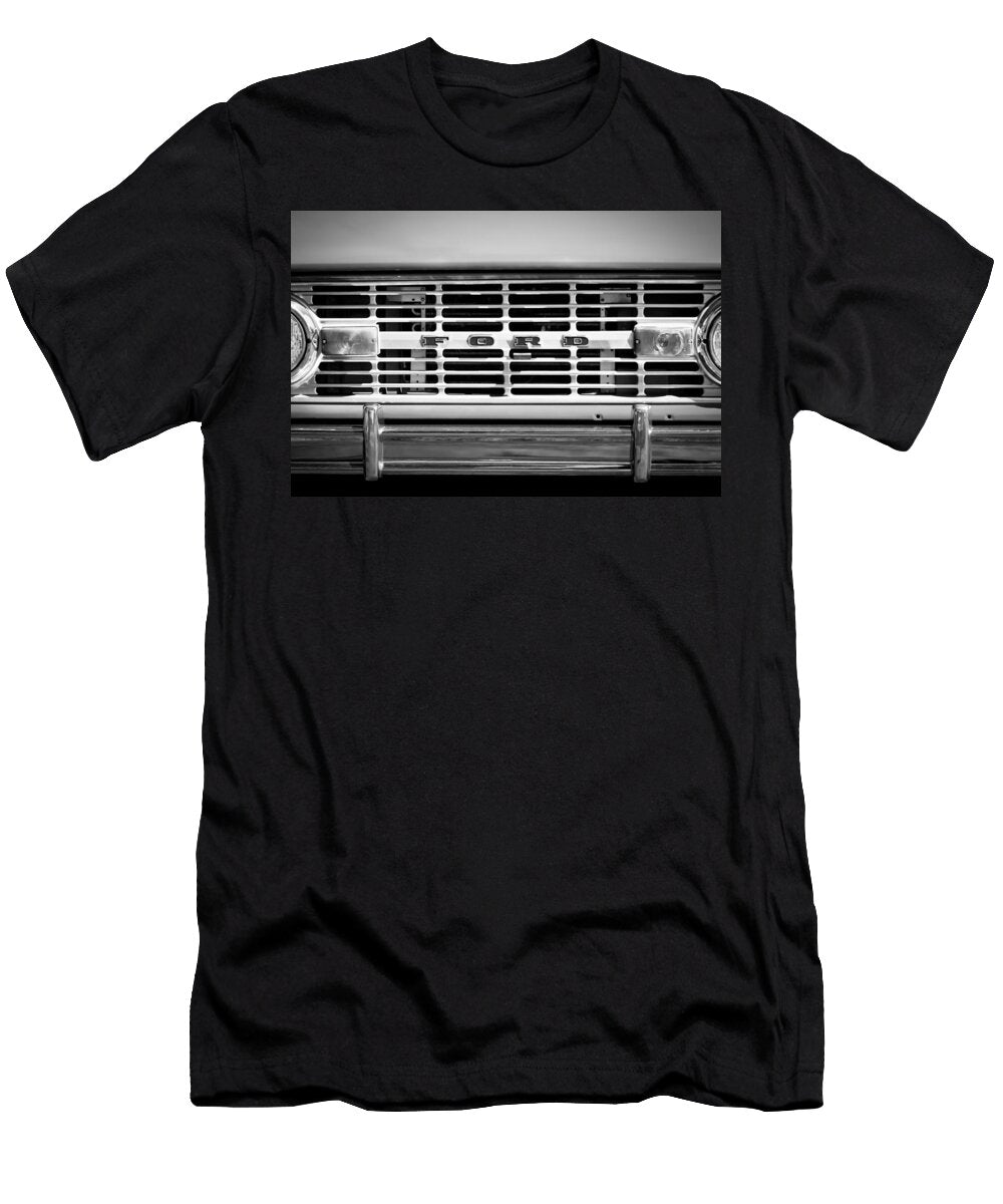 1976 Ford Bronco Grille Emblem 3275bw Jill Reger T-Shirt